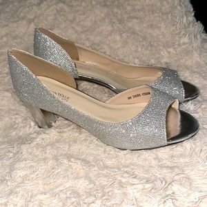 Benjamin Walk ,silver heels size 9.